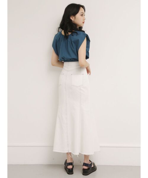 MURUA（ムルーア）の「マーメイドデニムスカート（デニムスカート・レディース・インディゴブルー/アイボリー・2/1）」の21枚目の写真