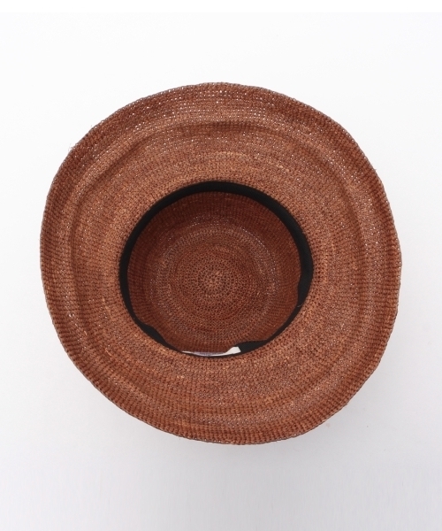 grove（グローブ）の「ラフィアツバ広ハット（ハット・レディース・ブラウン/ベージュ・00）」の5枚目の写真