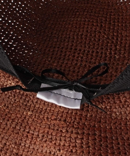 grove（グローブ）の「ラフィアツバ広ハット（ハット・レディース・ブラウン/ベージュ・00）」の7枚目の写真