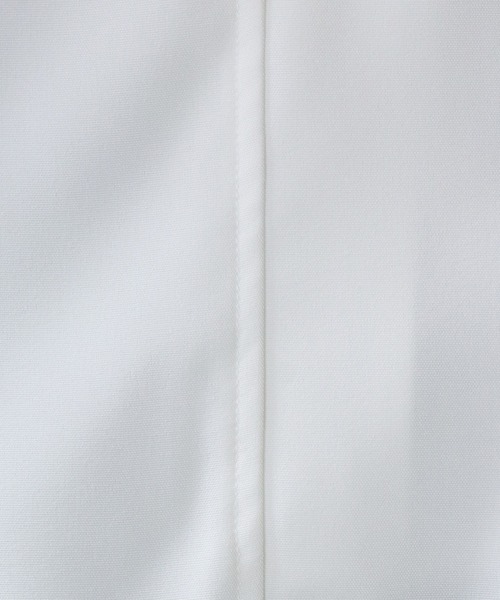 SITRY（シトリー）の「wide silhouette asymmetry pin tuck Band Collar shirt/ワイドシルエット アシンメトリー ピンタック バンドカラー シャツ（シャツ/ブラウス・メンズ・ブラック/ホワイト/ブラック×ホワイト・M/L）」の10枚目の写真