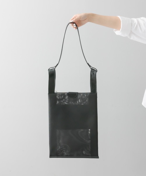 THE PURSE(ザパース )の「別注【THE PURSE(ザ・パース)】TULLE MARKET BAG ショルダーバッグ(ショルダーバッグ・レディース・ブラック/シルバー・FREE)」の13枚目の写真