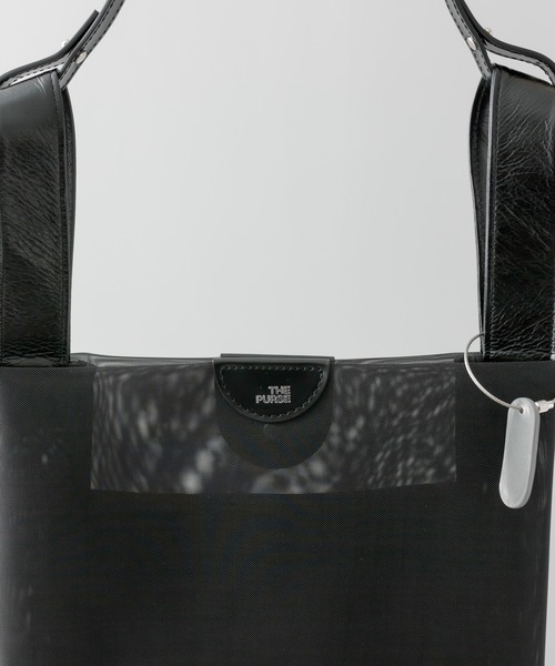 THE PURSE(ザパース )の「別注【THE PURSE(ザ・パース)】TULLE MARKET BAG ショルダーバッグ(ショルダーバッグ・レディース・ブラック/シルバー・FREE)」の3枚目の写真