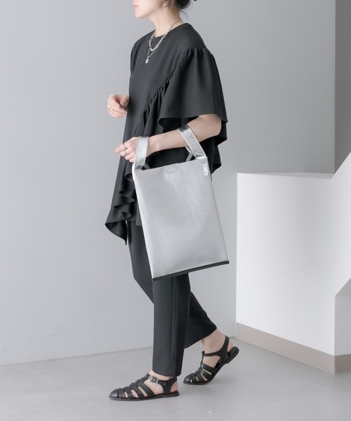 THE PURSE(ザパース )の「別注【THE PURSE(ザ・パース)】TULLE MARKET BAG ショルダーバッグ(ショルダーバッグ・レディース・ブラック/シルバー・FREE)」の16枚目の写真