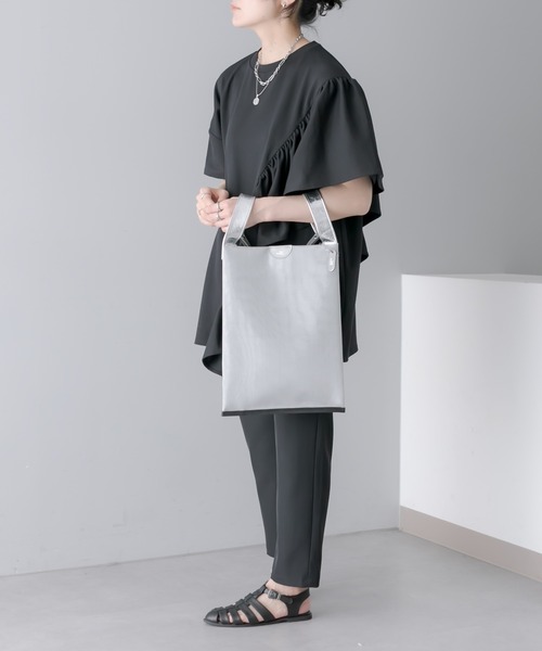 THE PURSE(ザパース )の「別注【THE PURSE(ザ・パース)】TULLE MARKET BAG ショルダーバッグ(ショルダーバッグ・レディース・ブラック/シルバー・FREE)」の21枚目の写真