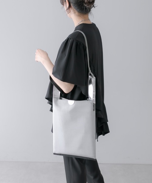 THE PURSE(ザパース )の「別注【THE PURSE(ザ・パース)】TULLE MARKET BAG ショルダーバッグ(ショルダーバッグ・レディース・ブラック/シルバー・FREE)」の17枚目の写真