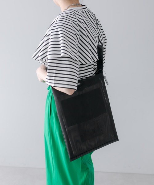 THE PURSE(ザパース )の「別注【THE PURSE(ザ・パース)】TULLE MARKET BAG ショルダーバッグ(ショルダーバッグ・レディース・ブラック/シルバー・FREE)」の20枚目の写真