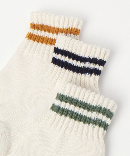 BAYFLOW（ベイフロー）の「【Healthknit(ヘルスニット）】シンカー3Pソックス(KIDS)（ソックス/靴下・キッズ・オフホワイト・LARGE/MEDIUM）」の4枚目の写真