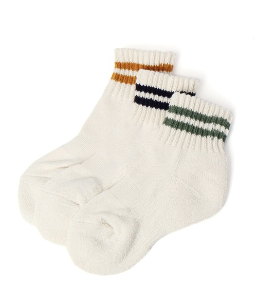 BAYFLOW（ベイフロー）の「【Healthknit(ヘルスニット）】シンカー3Pソックス(KIDS)（ソックス/靴下・キッズ・オフホワイト・LARGE/MEDIUM）」の8枚目の写真