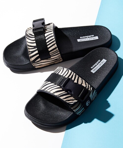 FREAK'S STORE（フリークスストア）の「【限定展開】FREAK'S STORE OUTDOORS/フリークスアウトドアーズ バックルストラップ スライドサンダル/シャワーサンダル（サンダル・メンズ・ブラック/ベージュ/オリーブ/グレー/レオパード/その他15・23.0cm/24.0cm/25.0cm/26.0cm/27.0cm/28.0cm）」の6枚目の写真