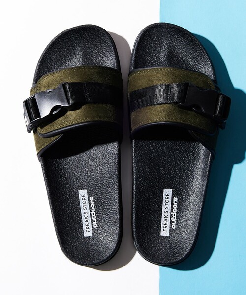 FREAK'S STORE（フリークスストア）の「【限定展開】FREAK'S STORE OUTDOORS/フリークスアウトドアーズ バックルストラップ スライドサンダル/シャワーサンダル（サンダル・メンズ・ブラック/ベージュ/オリーブ/グレー/レオパード/その他15・23.0cm/24.0cm/25.0cm/26.0cm/27.0cm/28.0cm）」の21枚目の写真
