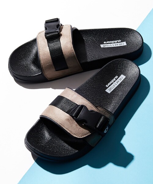 FREAK'S STORE（フリークスストア）の「【限定展開】FREAK'S STORE OUTDOORS/フリークスアウトドアーズ バックルストラップ スライドサンダル/シャワーサンダル（サンダル・メンズ・ブラック/ベージュ/オリーブ/グレー/レオパード/その他15・23.0cm/24.0cm/25.0cm/26.0cm/27.0cm/28.0cm）」の19枚目の写真