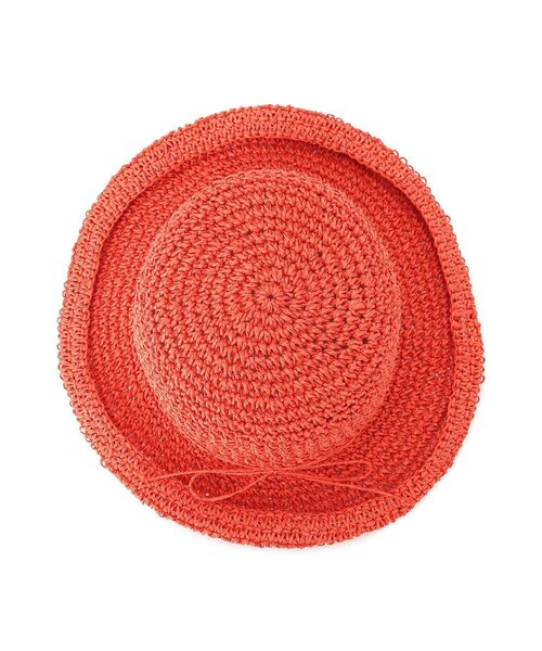 SHOO・LA・RUE（シューラルー）の「◆細編みブリムアップペーパーハット（ハット・レディース・ブラック/オレンジ/サンドベージュ/ナチュラル・00）」の10枚目の写真