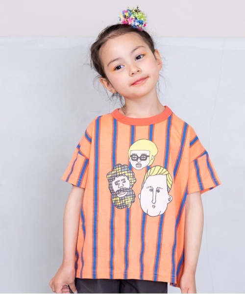 HOGAN RANCH WEAR（ホーガンランチウエア）の「ソウガラTシャツ(kids/XS～LL）（Tシャツ/カットソー・キッズ・ラベンダー/ストライプ/イエロー/オレンジ/ピンク/レッド/ブラック/オフホワイト・XS/S/M/L/LL）」の8枚目の写真