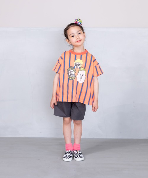 HOGAN RANCH WEAR（ホーガンランチウエア）の「ソウガラTシャツ(kids/XS～LL）（Tシャツ/カットソー・キッズ・ラベンダー/ストライプ/イエロー/オレンジ/ピンク/レッド/ブラック/オフホワイト・XS/S/M/L/LL）」の12枚目の写真