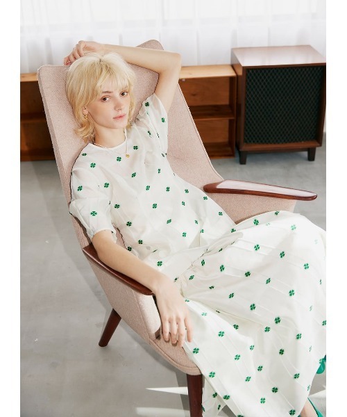 COEL（コエル）の「小花チェックジャガードブラウス（シャツ