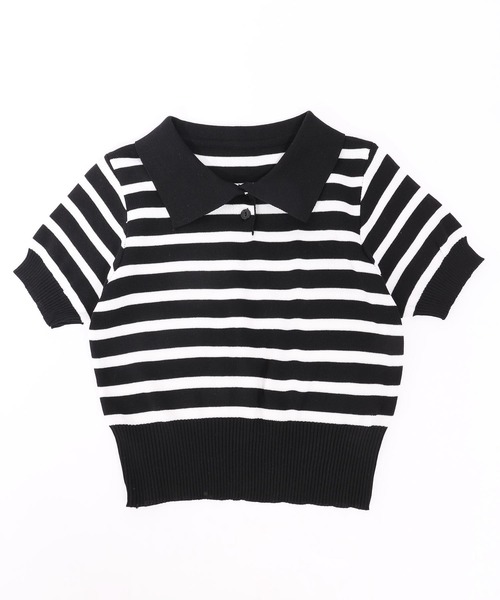 PHILLY（フィリー）の「ボーダーニットポロ（ニット/セーター・レディース・ベージュ/ネイビー/ブラック・FREE）」の20枚目の写真