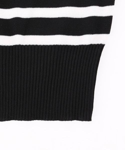 PHILLY（フィリー）の「ボーダーニットポロ（ニット/セーター・レディース・ベージュ/ネイビー/ブラック・FREE）」の18枚目の写真