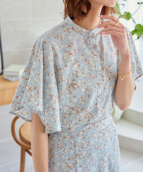KOBE LETTUCE(コウベレタス)の「袖フリルブラウス(シャツ/ブラウス・レディース・ブラック/ブラック系その他/ベージュ系その他/ブラック系その他2/モカ/ブルー系その他/オフホワイト・FREE)」の7枚目の写真