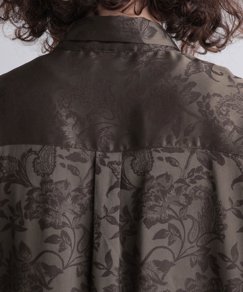 HARE(ハレ)の「【SETUP対応】ドレープジャガードフラワーシャツ(HARE)(シャツ/ブラウス・メンズ・ブラウン/グレー/ブラック・FREE)」の18枚目の写真