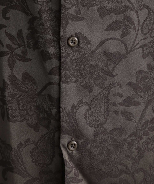 HARE(ハレ)の「【SETUP対応】ドレープジャガードフラワーシャツ(HARE)(シャツ/ブラウス・メンズ・ブラウン/グレー/ブラック・FREE)」の20枚目の写真