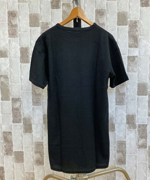 TopIsm(トップイズム)の「【2023】ワッフルロング丈 半袖Tシャツ(Tシャツ/カットソー・メンズ・ブラック/グレー/ホワイト・M/L/LL)」の15枚目の写真