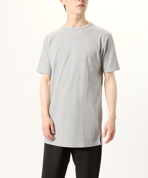 TopIsm(トップイズム)の「【2023】ワッフルロング丈 半袖Tシャツ(Tシャツ/カットソー・メンズ・ブラック/グレー/ホワイト・M/L/LL)」の18枚目の写真