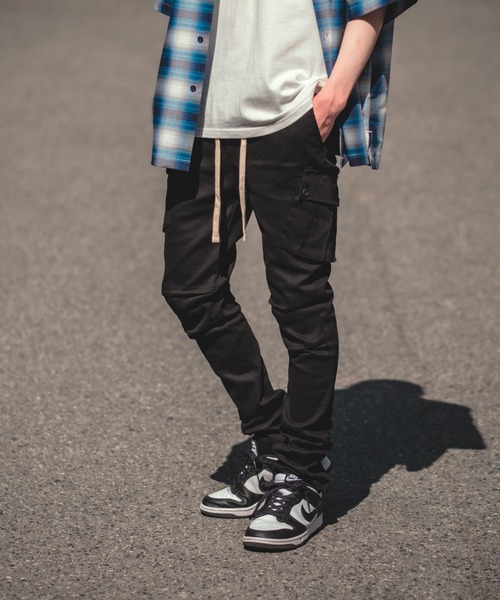 improves(インプローブス)の「【improves】スリム テーパード カーゴパンツ(カーゴパンツ・メンズ・ブラック/カーキ・LARGE/X-LARGE/MEDIUM)」の6枚目の写真