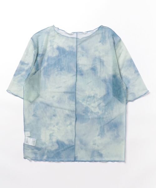 nemne store（ネンネストア）の「5分袖総柄シアープルオーバー（Tシャツ/カットソー・レディース・イエロー/グレー/ブルー・フリー）」の18枚目の写真