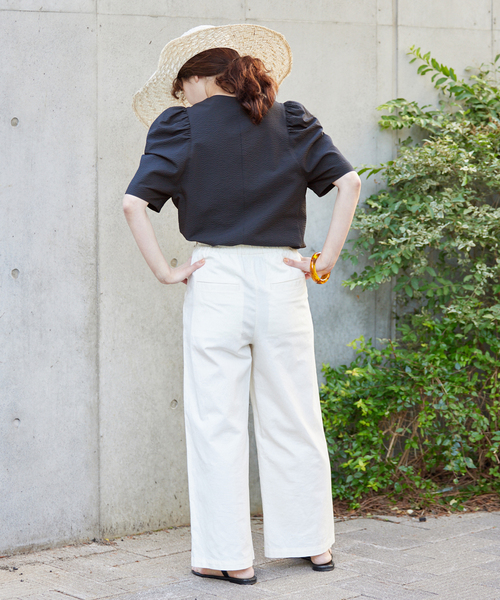 IENA（イエナ）の「Vネック サッカーブラウス（シャツ/ブラウス）」 - WEAR