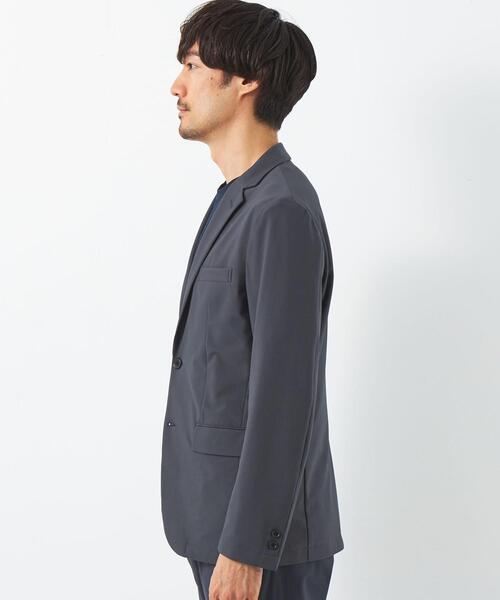 green label relaxing（グリーンレーベルリラクシング）の「ハイツイスト トリコット 2B ジャケット -防シワ・ストレッチ-（テーラードジャケット・メンズ・ダークグレー/ネイビー/ベージュ・S/M/L/XL）」の19枚目の写真