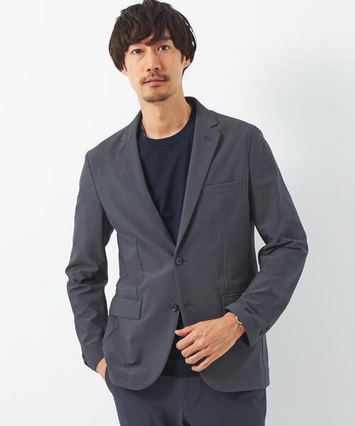 green label relaxing（グリーンレーベルリラクシング）の「ハイツイスト トリコット 2B ジャケット -防シワ・ストレッチ-（テーラードジャケット・メンズ・ダークグレー/ネイビー/ベージュ・S/M/L/XL）」の16枚目の写真