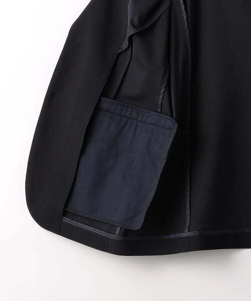 green label relaxing（グリーンレーベルリラクシング）の「ハイツイスト トリコット 2B ジャケット -防シワ・ストレッチ-（テーラードジャケット・メンズ・ダークグレー/ネイビー/ベージュ・S/M/L/XL）」の14枚目の写真