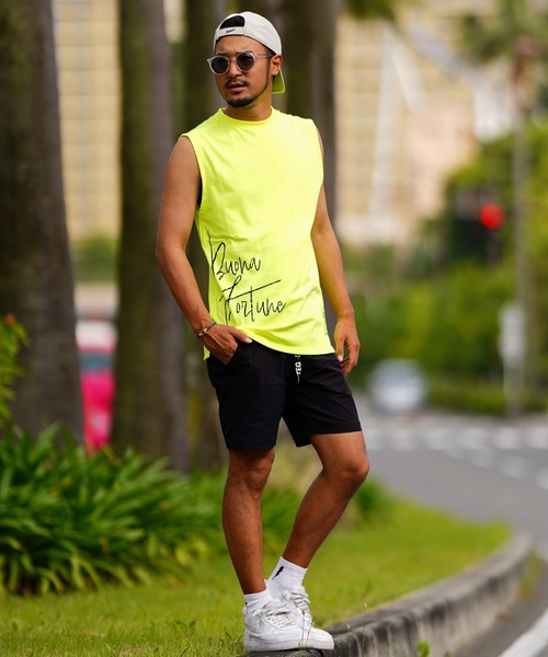 adamsJUGGLER（アダムスジャグラー）の「B/Fノースリーブ（タンクトップ・メンズ・イエロー/ホワイト/ブラック・L/M）」の8枚目の写真