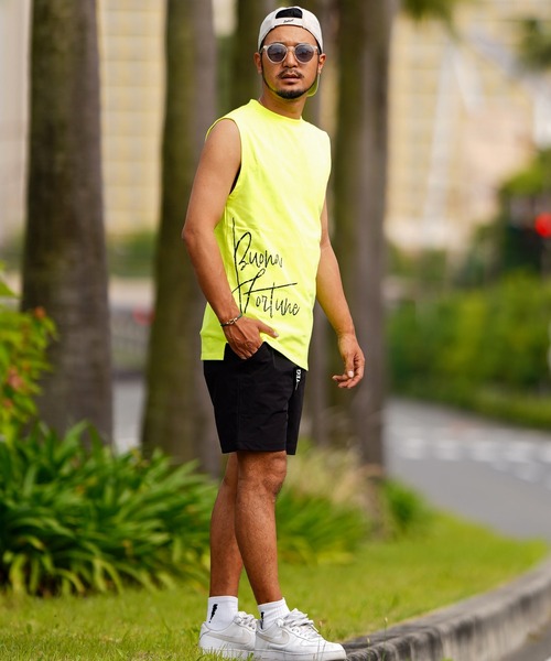 adamsJUGGLER（アダムスジャグラー）の「B/Fノースリーブ（タンクトップ・メンズ・イエロー/ホワイト/ブラック・L/M）」の9枚目の写真