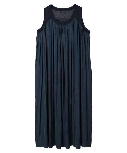 AMERICAN HOLIC（アメリカンホリック）の「異素材ギャザーワンピース（ワンピース・レディース・チャコールグレー/ネイビー・M/L）」の19枚目の写真