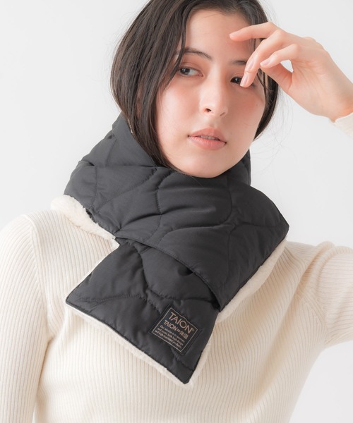 TAION（タイオン）の「TAION / タイオン ミリタリー リバーシブル ダウンスカーフ ダウンマフラー TAION R201ML 1 YGG（マフラー・レディース・その他1/その他3/その他4/その他2/その他5・FREE）」の22枚目の写真