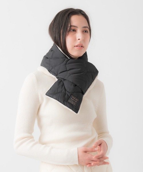 TAION（タイオン）の「TAION / タイオン ミリタリー リバーシブル ダウンスカーフ ダウンマフラー TAION R201ML 1 YGG（マフラー・レディース・その他1/その他3/その他4/その他2/その他5・FREE）」の21枚目の写真