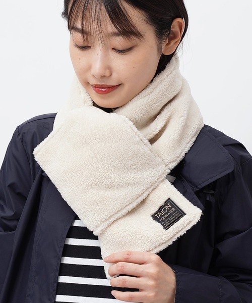 TAION（タイオン）の「TAION / タイオン ミリタリー リバーシブル ダウンスカーフ ダウンマフラー TAION R201ML 1 YGG（マフラー・レディース・その他1/その他3/その他4/その他2/その他5・FREE）」の14枚目の写真