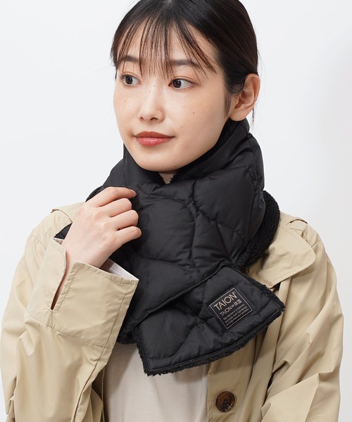 TAION（タイオン）の「TAION / タイオン ミリタリー リバーシブル ダウンスカーフ ダウンマフラー TAION R201ML 1 YGG（マフラー・レディース・その他1/その他3/その他4/その他2/その他5・FREE）」の17枚目の写真