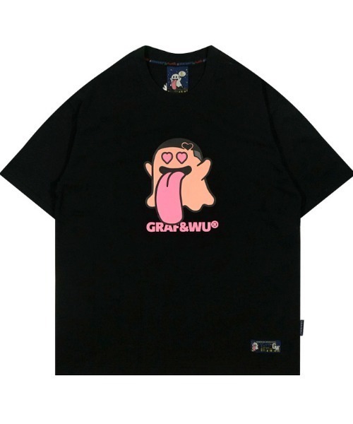 tシャツ 「GRAF＆WU/グラフアンドウー」ビッグゴーストロゴTEE「Y」「CN」 メンズ レディース tシャツ 「GRAF＆WU⁄グラフアンドウー」GRAF-12ロゴT「Y」「CN」 メンズ レディース