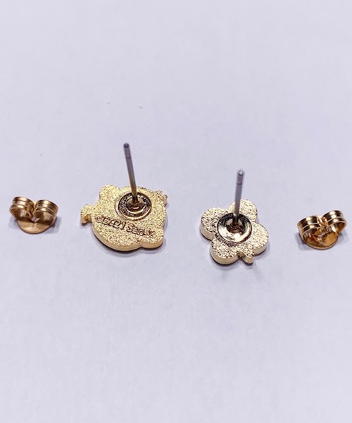 リラックマ　18金　ピアス　公式 BUTTON＆CUFFLINKS ボタンアンドカフリンクス：リラックマ