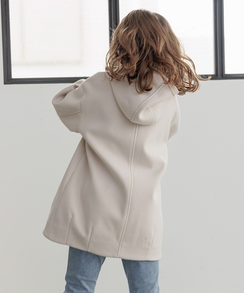 GLOBAL WORK（グローバルワーク）の「ウーリーテックフードコート/193415（その他アウター・キッズ・ホワイト系その他/ベージュ・100cm/110cm/120cm/130cm/140cm/150cm/160cm）」の7枚目の写真