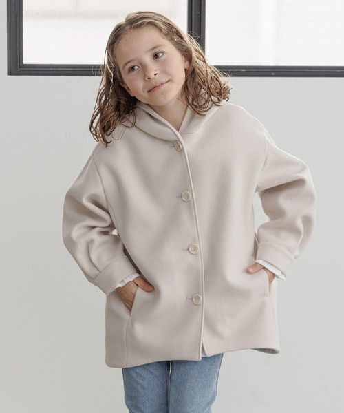 GLOBAL WORK（グローバルワーク）の「ウーリーテックフードコート/193415（その他アウター・キッズ・ホワイト系その他/ベージュ・100cm/110cm/120cm/130cm/140cm/150cm/160cm）」の18枚目の写真