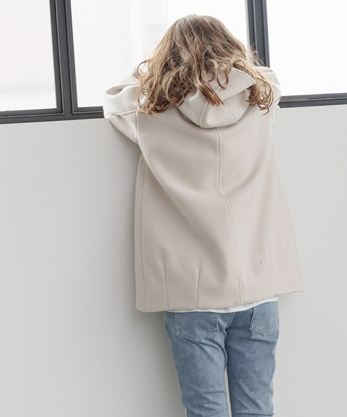 GLOBAL WORK（グローバルワーク）の「ウーリーテックフードコート/193415（その他アウター・キッズ・ホワイト系その他/ベージュ・100cm/110cm/120cm/130cm/140cm/150cm/160cm）」の15枚目の写真