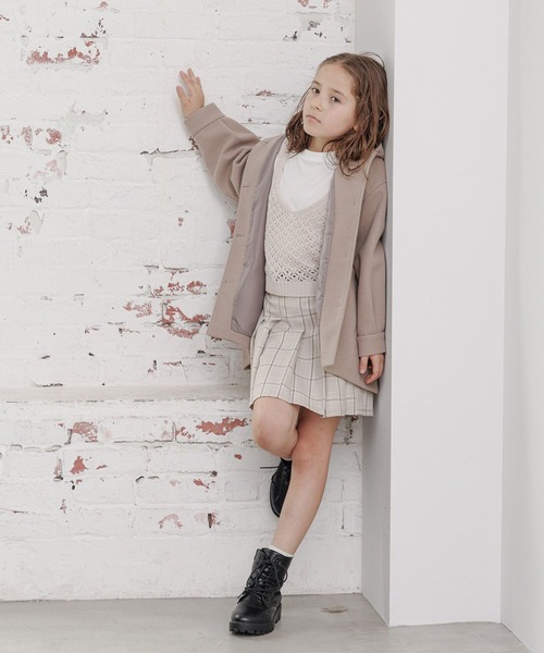 GLOBAL WORK（グローバルワーク）の「ウーリーテックフードコート/193415（その他アウター・キッズ・ホワイト系その他/ベージュ・100cm/110cm/120cm/130cm/140cm/150cm/160cm）」の11枚目の写真