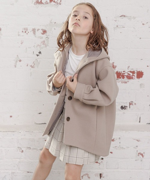 GLOBAL WORK（グローバルワーク）の「ウーリーテックフードコート/193415（その他アウター・キッズ・ホワイト系その他/ベージュ・100cm/110cm/120cm/130cm/140cm/150cm/160cm）」の22枚目の写真