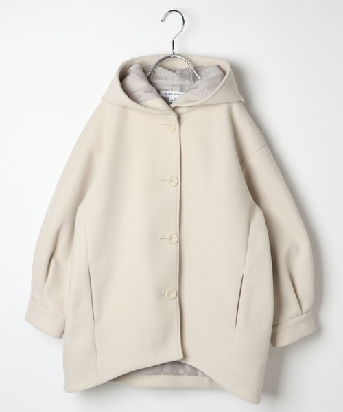 GLOBAL WORK（グローバルワーク）の「ウーリーテックフードコート/193415（その他アウター・キッズ・ホワイト系その他/ベージュ・100cm/110cm/120cm/130cm/140cm/150cm/160cm）」の16枚目の写真