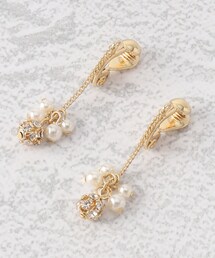 grove | プチパール調ビジューイヤリング(イヤリング)