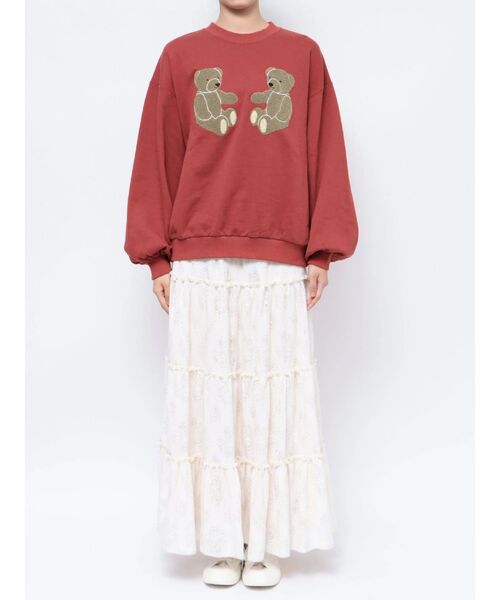 merry jenny（メリージェニー）の「mocomoco bearスウェット（スウェット・レディース・オフホワイト/グレー/レッド・FREE）」の22枚目の写真