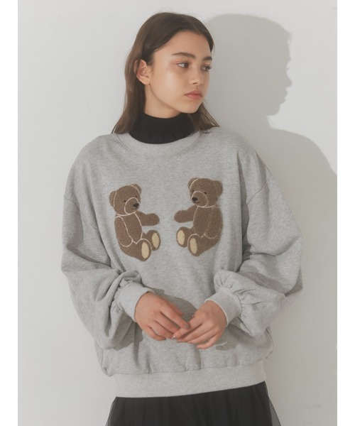 merry jenny（メリージェニー）の「mocomoco bearスウェット（スウェット・レディース・オフホワイト/グレー/レッド・FREE）」の16枚目の写真
